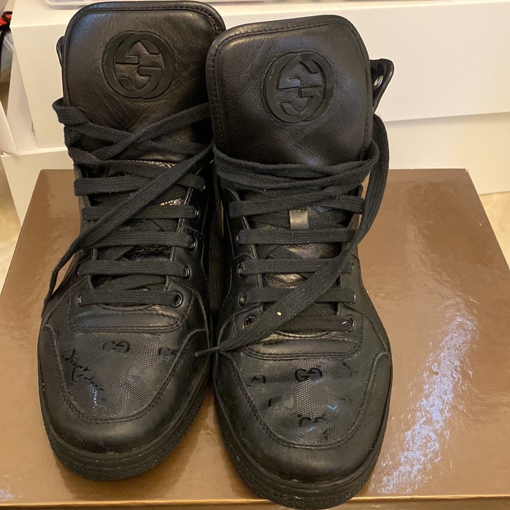 Gucci gg imprime praga soft sneaker mens 8.5 - Picture 2 of 9